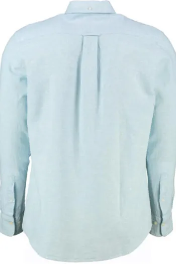 GANT REG Leinen Hemd fresh blue Regular Fit Langarm