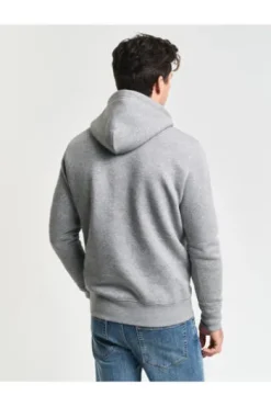 GANT Reg Shield Hoodie grey melange