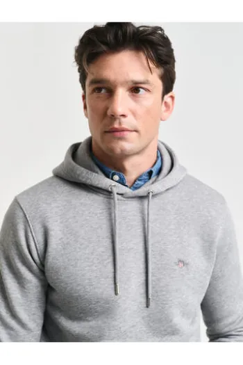 GANT Reg Shield Hoodie grey melange