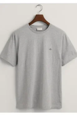 GANT REG Shield SS T-Shirt grey melange