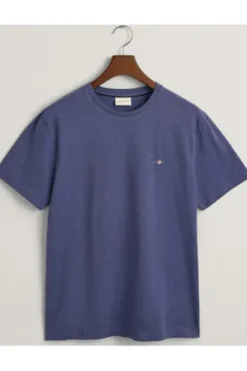 GANT Regular Fit Shield T-Shirt dk jeansblue melange