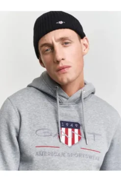 GANT Shield Hoodie grau