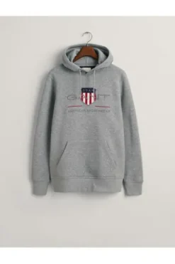 GANT Shield Hoodie grau
