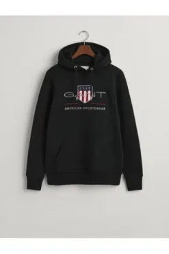 GANT Shield Hoodie schwarz