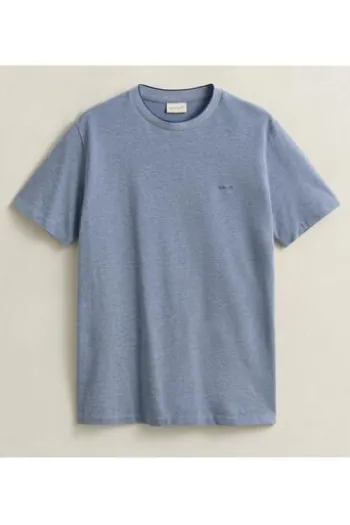 GANT Two-Toned Piquè T-Shirt vintage blue Regular Fit