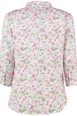 HAMMERSCHMID Bluse Inge Rosa-Multicolour geblümt 3/4-Arm