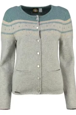 HAMMERSCHMID Strickjacke Lathi grau in warmer Wollmix-Qualität