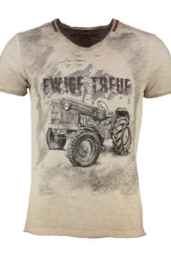 HANGOWEAR T-Shirt Alwin beige Kurzarm Alwin