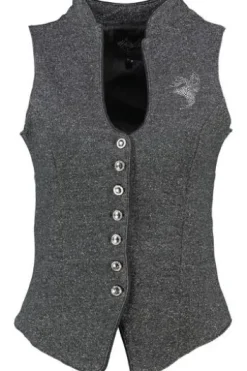HANGOWEAR Weste grau Kurzarm Jamila