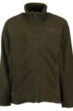 HUBERTUS Fleece-Jacke oliv