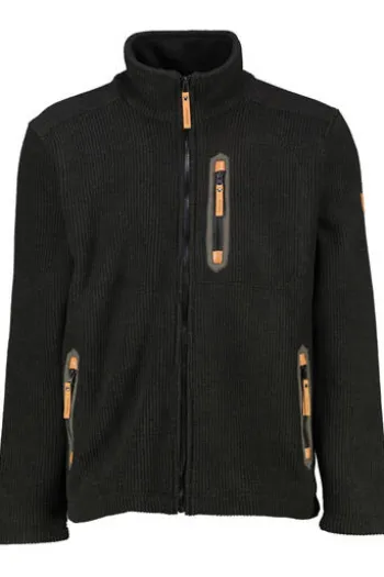 HUBERTUS Strickfleece Jacke oliv