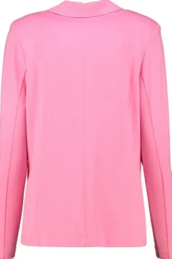 JUST WHITE Jersey-Blazer hellpink weiche Stretch-Qualität