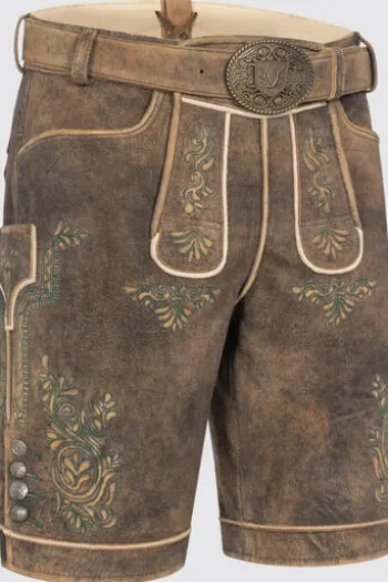 KRÜGER BUAM Lederhose braun Rob