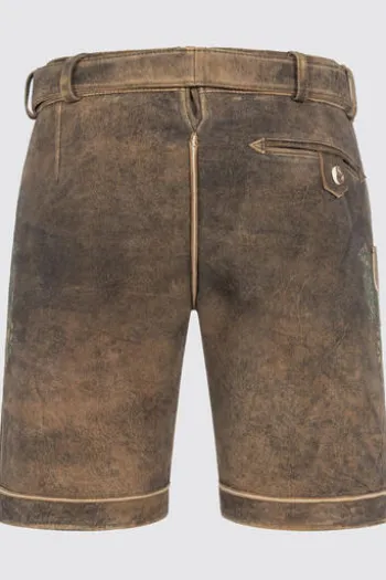 KRÜGER BUAM Lederhose braun Rob