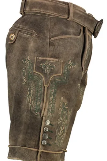 KRÜGER BUAM Lederhose braun Rob