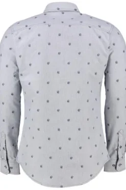 KRÜGER BUAM Trachtenhemd blau Slim Fit Jürgen