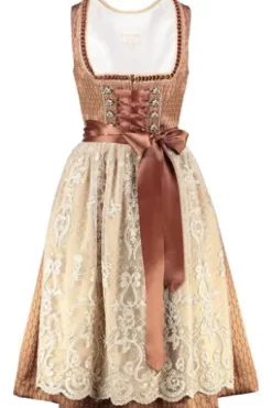 KRÜGER COLLECTION Dirndl braun Paisleymuster Tara
