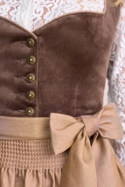 KRÜGER COLLECTION Midi Dirndl taupe Dagi