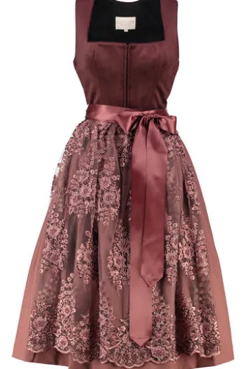 KRÜGER COLLECTION Mini Dirndl bordeaux Hemke (70 cm)
