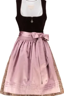 KRÜGER COLLECTION Mini Dirndl braun Cerys 60er
