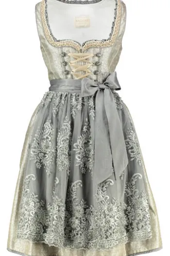 Krüger Collection Mini Dirndl grau Paisley Meyra