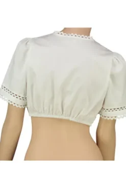 KRÜGER MADL Dirndlbluse ecru Kurzarm Naira