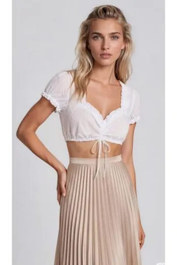 KRÜGER MADL Dirndlbluse Lilly weiss