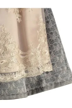 KRÜGER MADL Dirndl grau Paisleymuster Nelia