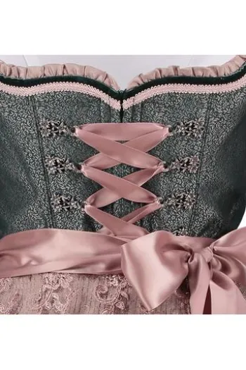 KRÜGER MADL Dirndl grün geblümt Ricarda