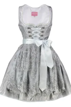 KRÜGER MADL Dirndl hellblau Paisleymuster Luria
