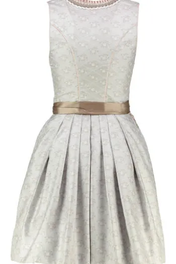KRÜGER MADL Dirndl hellgrau Blumenmuster Dolores