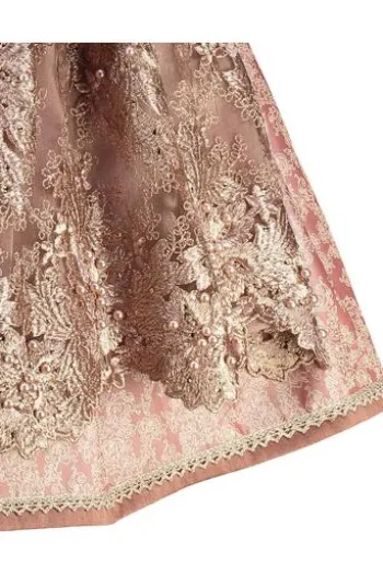 KRÜGER MADL Dirndl rosa Paisleymuster Irmi
