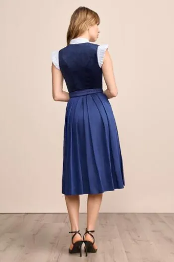 KRÜGER MADL Midi Dirndl blau Alisha (70cm)