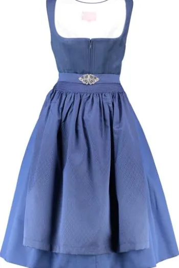 KRÜGER MADL Midi Dirndl blau Alisha (70cm)