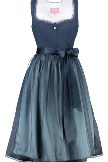 KRÜGER MADL Midi Dirndl blau Kaelora (70 cm)