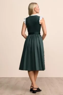 KRÜGER MADL Midi Dirndl dunkelgrün Lovira (70 cm)