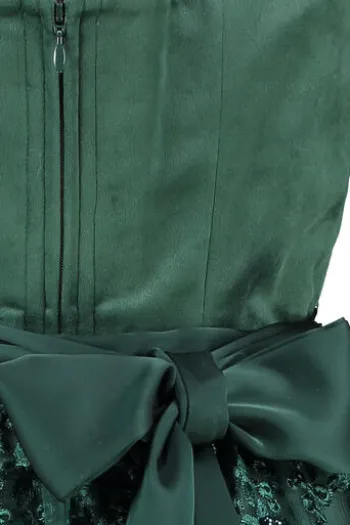 KRÜGER MADL Midi Dirndl dunkelgrün Lovira (70 cm)