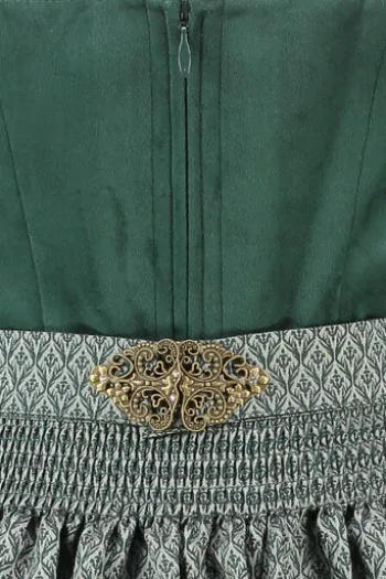 KRÜGER MADL Midi Dirndl dunkelgrün Alisha (70cm)
