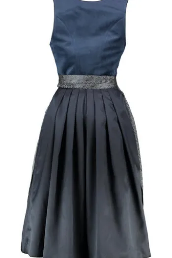 KRÜGER MADL Midi Dirndl marine Aurela (70 cm)