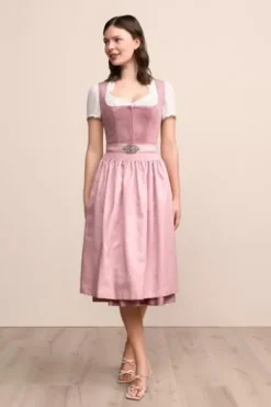 KRÜGER MADL Midi Dirndl rose Alisha (70cm)