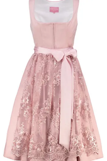 KRÜGER MADL Midi Dirndl rose Lovira (70 cm)