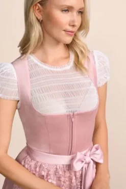 KRÜGER MADL Midi Dirndl rose Lovira (70 cm)