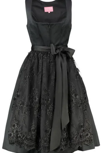 KRÜGER MADL Midi Dirndl schwarz Lovira (70 cm)