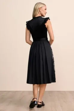 KRÜGER MADL Midi Dirndl schwarz Lovira (70 cm)