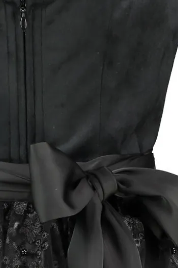 KRÜGER MADL Midi Dirndl schwarz Lovira (70 cm)