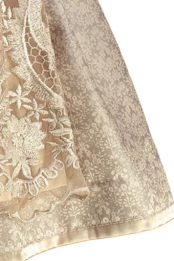 KRÜGER MADL Mini Dirndl apricot geblümt 419365