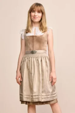 KRÜGER MADL Mini Dirndl beige Aurela (60 cm)