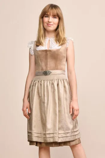 KRÜGER MADL Mini Dirndl beige Aurela (60 cm)