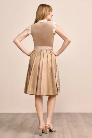 KRÜGER MADL Mini Dirndl beige Aurela (60 cm)