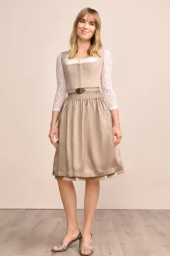 KRÜGER MADL MIni Dirndl beige Evi 60er Rocklänge